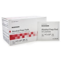 PAD, ALCOHOL PREP STR LG (100/BX) McKesson MedSurg 